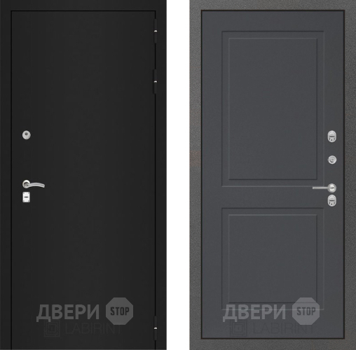 Дверь Лабиринт (LABIRINT) Classic шагрень черная 11 Графит софт в Балашихе