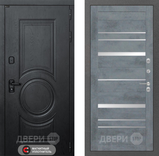 Входная металлическая Дверь Лабиринт (LABIRINT) Гранд 20 Бетон темный в Балашихе