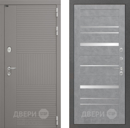 Входная металлическая Дверь Лабиринт (LABIRINT) Формо 20 Бетон светлый в Балашихе