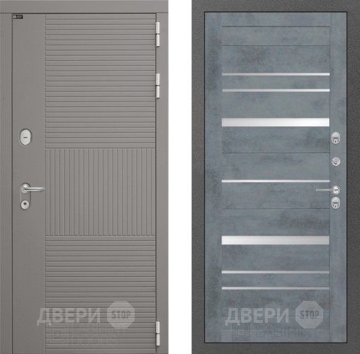 Входная металлическая Дверь Лабиринт (LABIRINT) Формо 20 Бетон темный в Балашихе