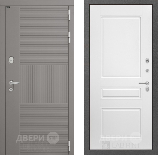 Дверь Лабиринт (LABIRINT) Формо 03 Белый софт в Балашихе