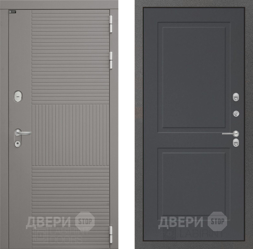 Входная металлическая Дверь Лабиринт (LABIRINT) Формо 11 Графит софт в Балашихе