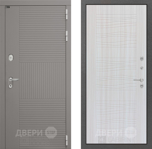 Входная металлическая Дверь Лабиринт (LABIRINT) Формо 06 Сандал белый в Балашихе