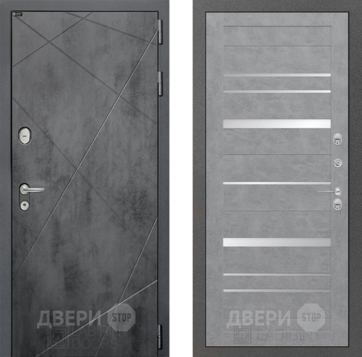 Входная металлическая Дверь Лабиринт (LABIRINT) Лофт 20 Бетон светлый в Балашихе