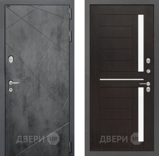 Входная металлическая Дверь Лабиринт (LABIRINT) Лофт 02 Венге в Балашихе