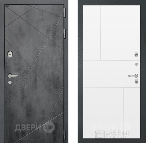 Дверь Лабиринт (LABIRINT) Лофт 21 Белый софт в Балашихе