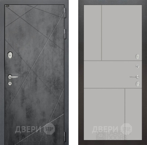 Входная металлическая Дверь Лабиринт (LABIRINT) Лофт 21 Грей софт в Балашихе