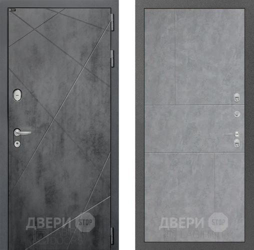 Входная металлическая Дверь Лабиринт (LABIRINT) Лофт 21 Бетон светлый в Балашихе