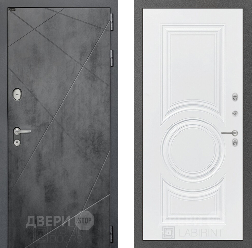 Дверь Лабиринт (LABIRINT) Лофт 23 Белый софт в Балашихе
