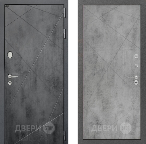 Входная металлическая Дверь Лабиринт (LABIRINT) Лофт 24 Бетон светлый в Балашихе