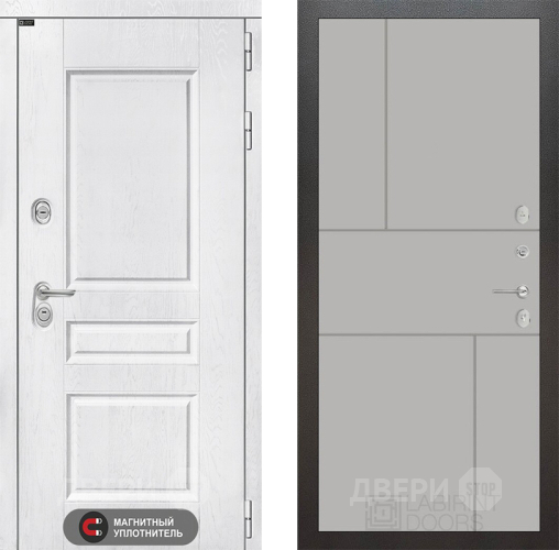 Входная металлическая Дверь Лабиринт (LABIRINT) Versal 21 Грей софт в Балашихе
