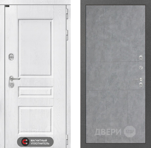Входная металлическая Дверь Лабиринт (LABIRINT) Versal 21 Бетон светлый в Балашихе