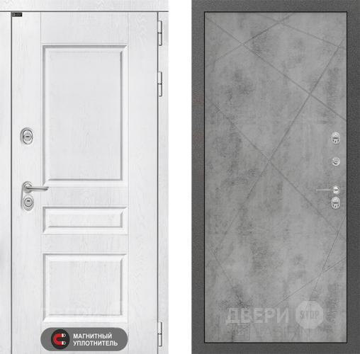 Входная металлическая Дверь Лабиринт (LABIRINT) Versal 24 Бетон светлый в Балашихе