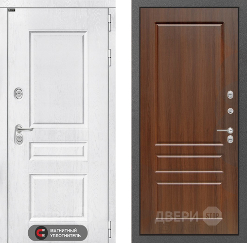 Входная металлическая Дверь Лабиринт (LABIRINT) Versal 03 Орех бренди в Балашихе
