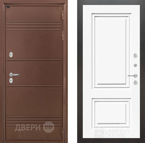 Дверь Лабиринт (LABIRINT) Термо Лайт 26 Белый (RAL-9003) в Балашихе