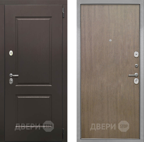 Входная металлическая Дверь Интекрон (INTECRON) Кампо Гладкая шпон Венге коричневый в Балашихе