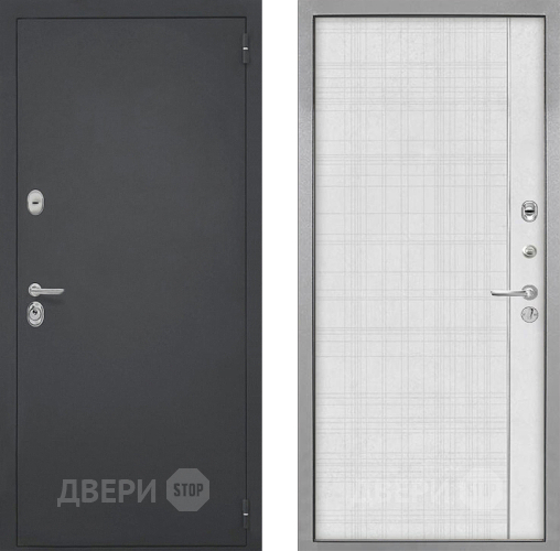 Входная металлическая Дверь Интекрон (INTECRON) Гектор В-07 с молдингом Лофт белый в Балашихе