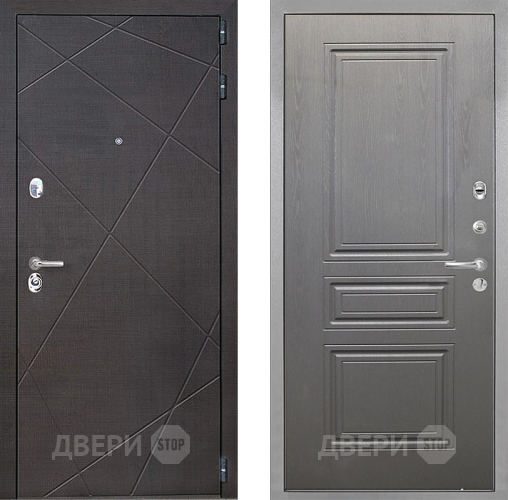 Входная металлическая Дверь Интекрон (INTECRON) Сенатор Лучи ФЛ-243 Графит вуд дуб в Балашихе