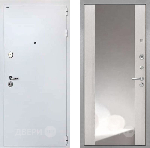 Дверь Интекрон (INTECRON) Колизей White ФЛЗ-516 Зеркало Сосна белая в Балашихе