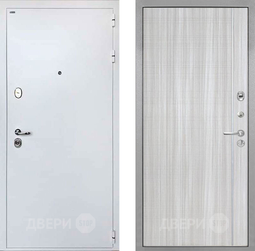 Входная металлическая Дверь Интекрон (INTECRON) Колизей White В-07 с молдингом Сандал белый в Балашихе