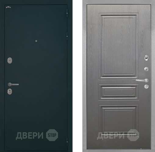 Входная металлическая Дверь Интекрон (INTECRON) Греция ФЛ-243 Графит вуд дуб в Балашихе