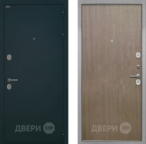 Входная металлическая Дверь Интекрон (INTECRON) Греция Гладкая шпон Венге коричневый в Балашихе