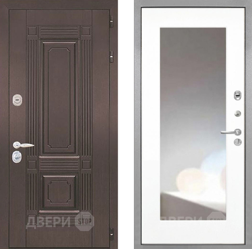 Дверь Интекрон (INTECRON) Италия ФЛЗ-120-М Зеркало Белый матовый в Балашихе