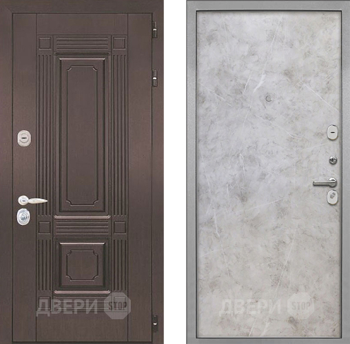 Входная металлическая Дверь Интекрон (INTECRON) Италия Гладкая Мрамор светлый в Балашихе