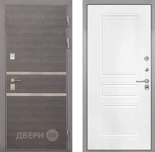 Входная металлическая Дверь Интекрон (INTECRON) Неаполь ФЛ-243 Белый матовый в Балашихе