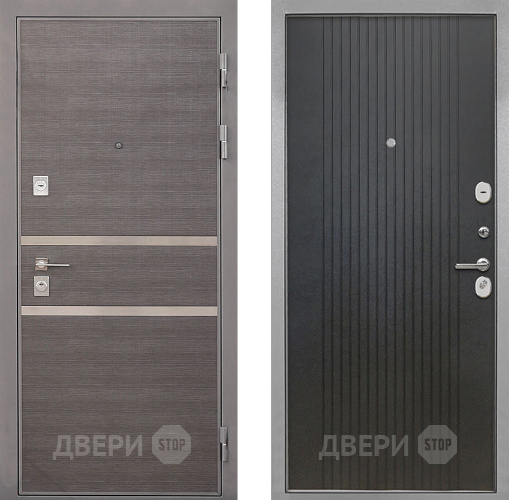 Входная металлическая Дверь Интекрон (INTECRON) Неаполь ФЛ-295 Лофт черный в Балашихе
