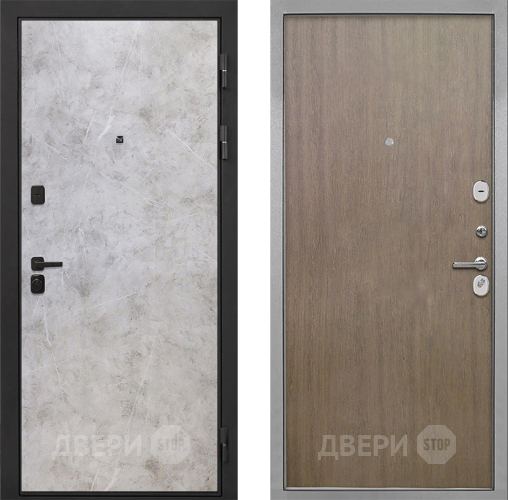 Входная металлическая Дверь Интекрон (INTECRON) Профит Black Мрамор Светлый Гладкая шпон Венге коричневый в Балашихе