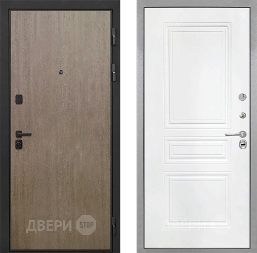 Входная металлическая Дверь Интекрон (INTECRON) Профит Black Венге Коричневый ФЛ-243 Белый матовый в Балашихе