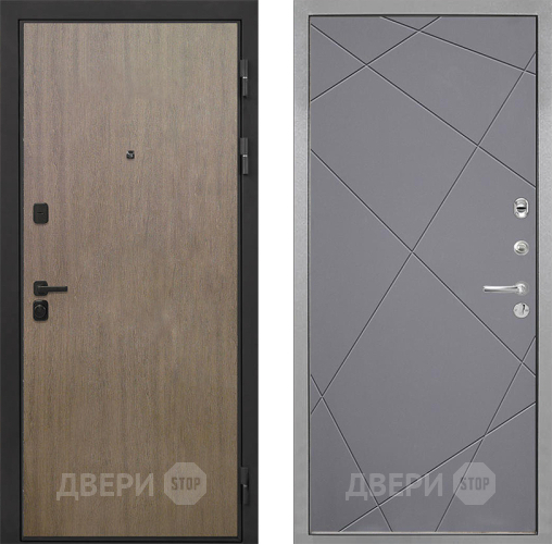 Входная металлическая Дверь Интекрон (INTECRON) Профит Black Венге Коричневый Лучи-М Графит софт в Балашихе