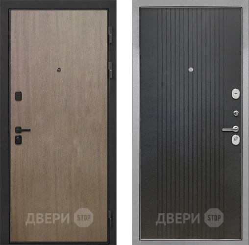 Входная металлическая Дверь Интекрон (INTECRON) Профит Black Венге Коричневый ФЛ-295 Лофт черный в Балашихе