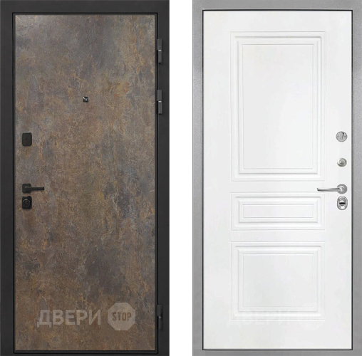 Дверь Интекрон (INTECRON) Профит Black Гранж ФЛ-243 Белый матовый в Балашихе