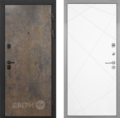 Входная металлическая Дверь Интекрон (INTECRON) Профит Black Гранж Лучи-М Софт милк в Балашихе