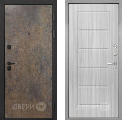 Входная металлическая Дверь Интекрон (INTECRON) Профит Black Гранж ФЛ-39 Сандал белый в Балашихе