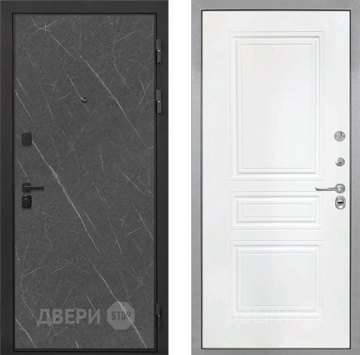 Дверь Интекрон (INTECRON) Профит Black Гранит Лава Оникс ФЛ-243 Белый матовый в Балашихе
