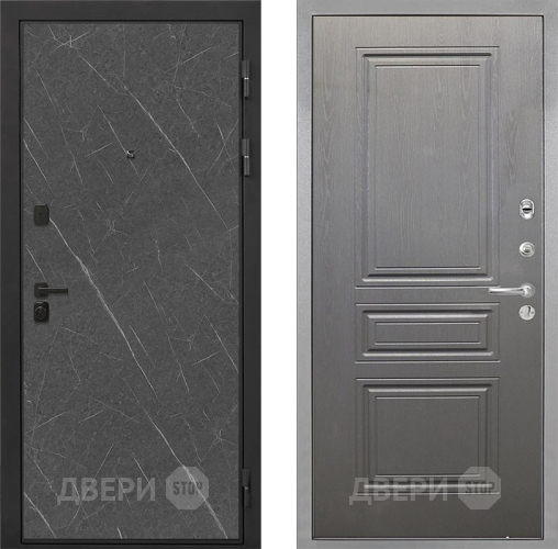 Входная металлическая Дверь Интекрон (INTECRON) Профит Black Гранит Лава Оникс ФЛ-243 Графит вуд дуб в Балашихе