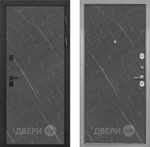 Входная металлическая Дверь Интекрон (INTECRON) Профит Black Гранит Лава Оникс Гладкая Гранит лава оникс в Балашихе