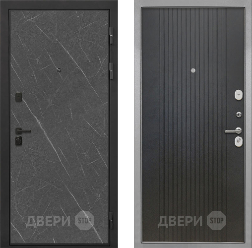 Входная металлическая Дверь Интекрон (INTECRON) Профит Black Гранит Лава Оникс ФЛ-295 Лофт черный в Балашихе