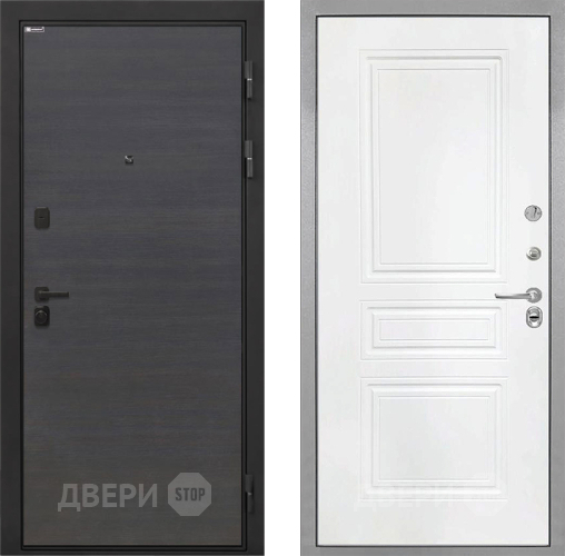 Входная металлическая Дверь Интекрон (INTECRON) Профит Black Эковенге ФЛ-243 Белый матовый в Балашихе