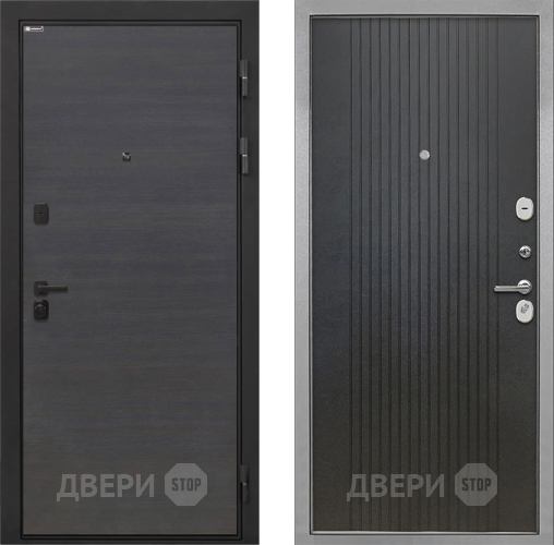 Входная металлическая Дверь Интекрон (INTECRON) Профит Black Эковенге ФЛ-295 Лофт черный в Балашихе