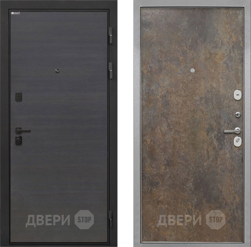 Входная металлическая Дверь Интекрон (INTECRON) Профит Black Эковенге Гладкая Гранж в Балашихе