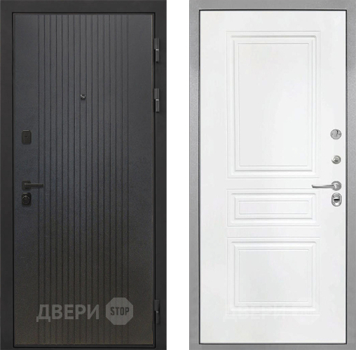 Входная металлическая Дверь Интекрон (INTECRON) Профит Black ФЛ-295 ФЛ-243 Белый матовый в Балашихе