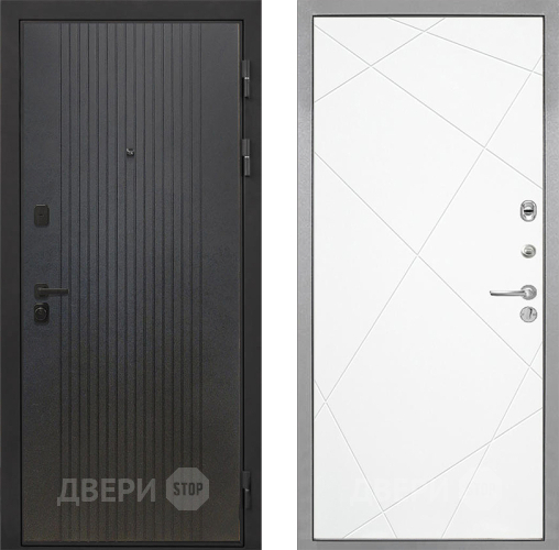 Входная металлическая Дверь Интекрон (INTECRON) Профит Black ФЛ-295 Лучи-М Софт милк в Балашихе