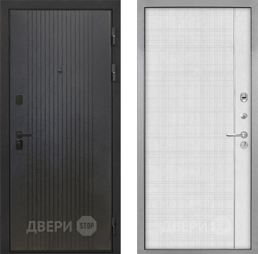 Дверь Интекрон (INTECRON) Профит Black ФЛ-295 В-07 с молдингом Лофт белый в Балашихе