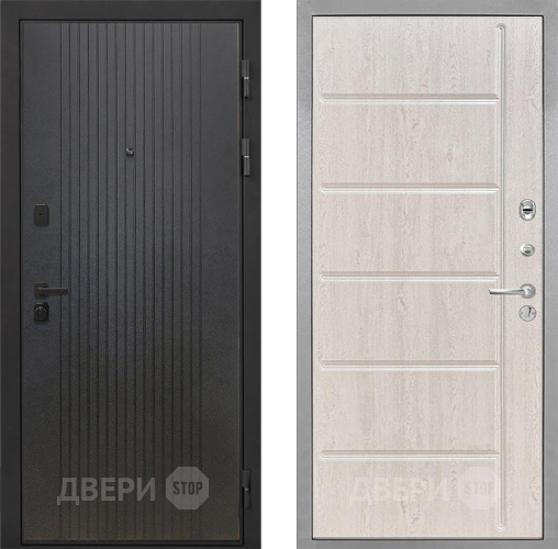 Входная металлическая Дверь Интекрон (INTECRON) Профит Black ФЛ-295 ФЛ-102 Сосна белая в Балашихе