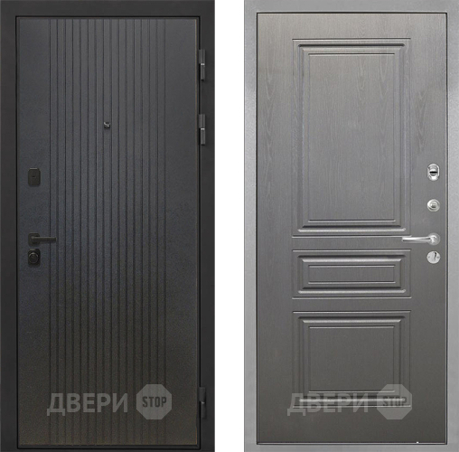 Входная металлическая Дверь Интекрон (INTECRON) Профит Black ФЛ-295 ФЛ-243 Графит вуд дуб в Балашихе