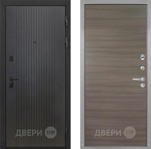 Входная металлическая Дверь Интекрон (INTECRON) Профит Black ФЛ-295 Гладкая Дуб тоскано поперечный в Балашихе